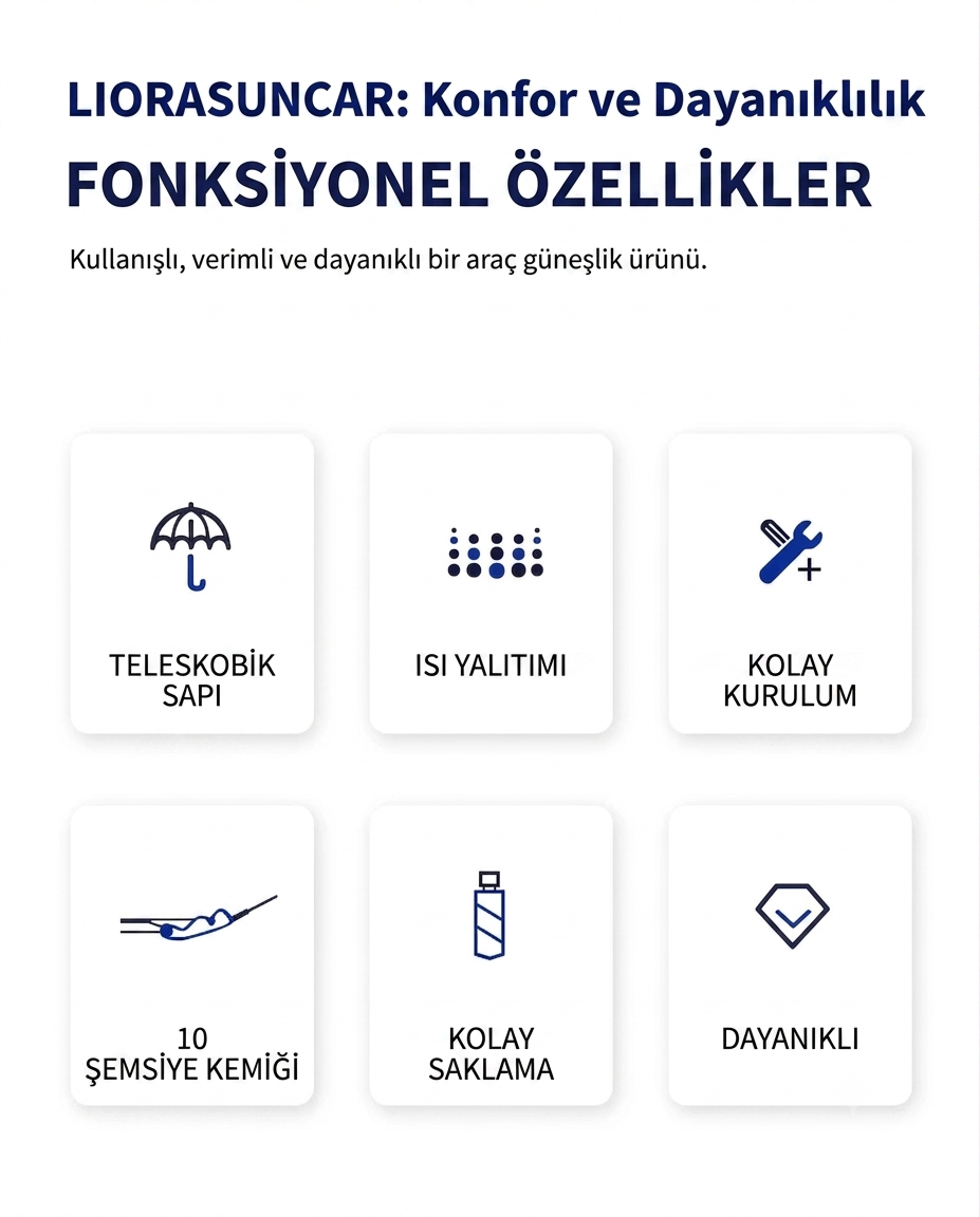 LioraSunCar Güneşlik